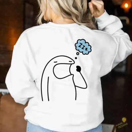 Flork Bostezando con Nube de Sueño Vector para Sublimación