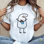 Flork Comiendo Chocolate con Boca Manchada Vector para Sublimar