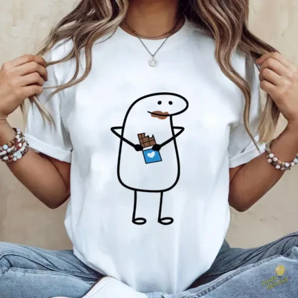 Flork Comiendo Chocolate con Boca Manchada Vector para Sublimar