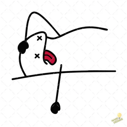 Flork Derrotado y Agotado Vector para Sublimación Humor