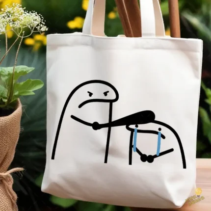 Flork Enojado dándole un Palazo a otro Llorando Vector para Sublimar