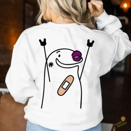 Flork Golpeado pero Triunfante con Curita Vector para Sublimar