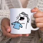 Flork Mamá Gritando con Ropa de Bebé Vector para Sublimar