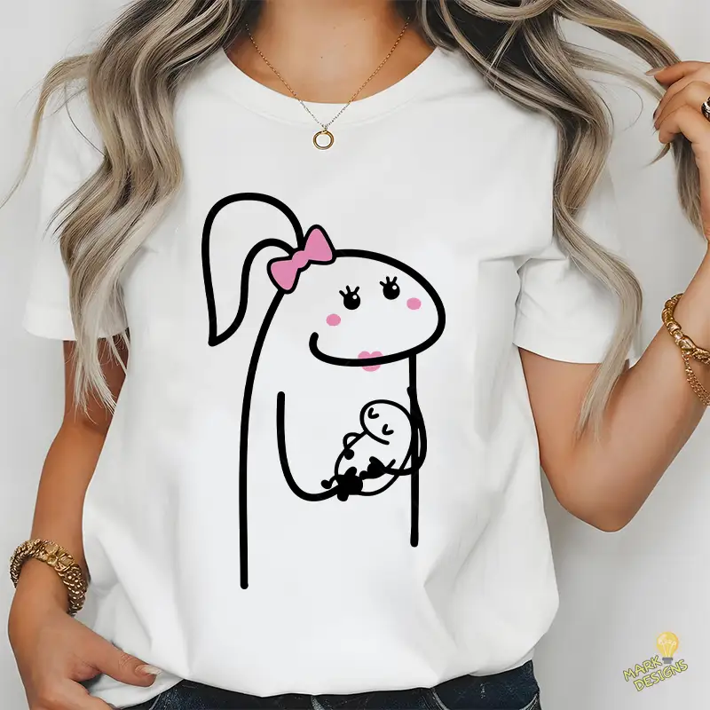 Flork Mamá con Bebé en Brazos - Diseño para Sublimación Flork Mamá con Bebé en Brazos - Diseño para Sublimación