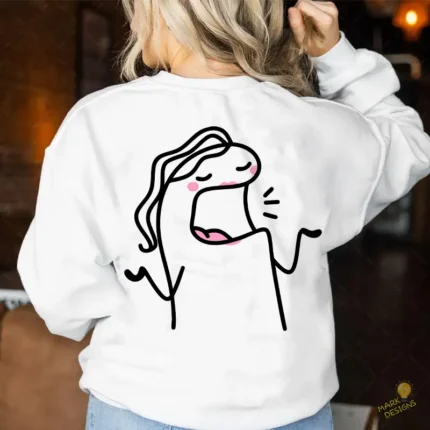 Flork Mujer Gritando o Cantando Vector para Sublimación