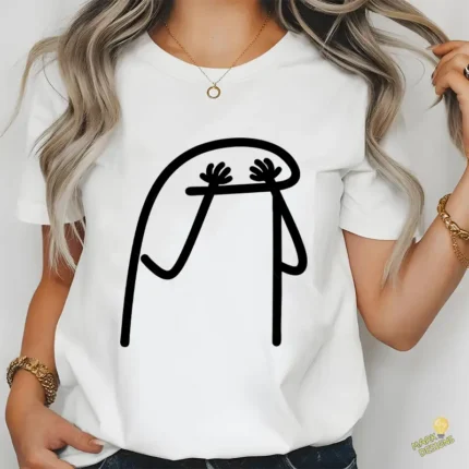 Flork Tapándose los Ojos Vector para Sublimación de Humor