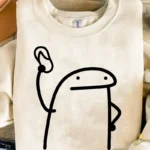 Flork con Chancla en la Mano Vector para Sublimación de Humor