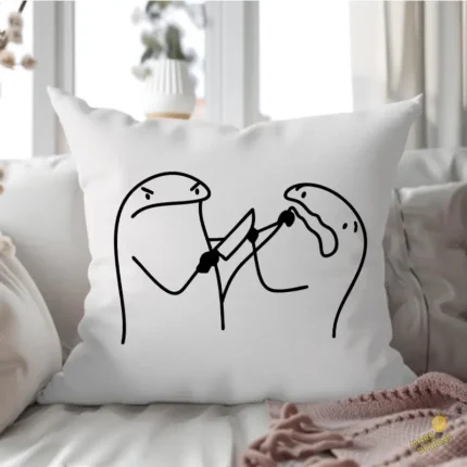 Flork con Cuchillo Amenazando Vector para Sublimación Humor Negro