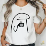 Flork con Taza de Café Caliente Vector para Sublimación Oficina