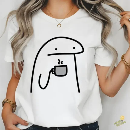 Flork con Taza de Café Caliente Vector para Sublimación Oficina