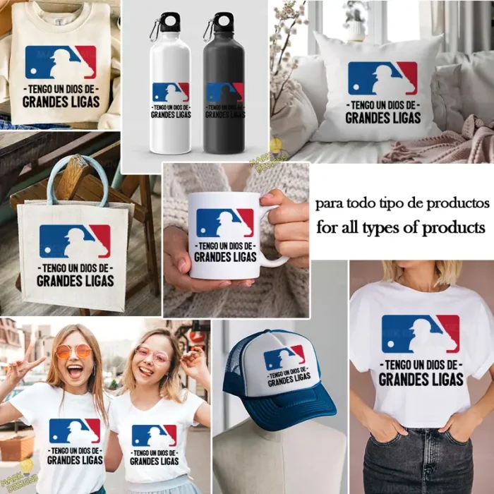 GRATIS Diseño Cristiano Tengo un Dios de Grandes Ligas Vector para Sublimación - Image 3