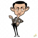 GRATIS Vector Mr. Bean Animado para Sublimación Descarga