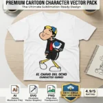 GRATIS Vector Quico Llorando El Chavo Animado para Sublimación