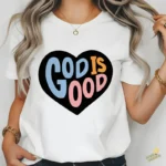 God is Good Vector Retro Corazón para sublimación cristiano
