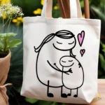 Gratis: Flork Mamá Abrazando a su Hijo Vector para Sublimación