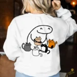 Gratis Flork con Muchos Gatos Vector para Sublimación