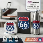 Gratis Isaías 66 Vector cristiano Estilo Ruta 66 para sublimación
