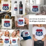 Gratis Isaías 66 Vector cristiano Estilo Ruta 66 para sublimación