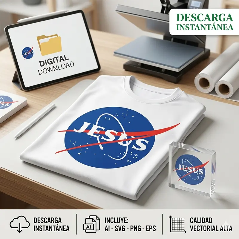 Jesús Estilo Logo NASA Cristiano Vector para sublimación1 Jesús Estilo Logo NASA Cristiano Vector para sublimación