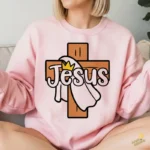 Jesús Resucitado Cruz con Manto Vector para sublimación