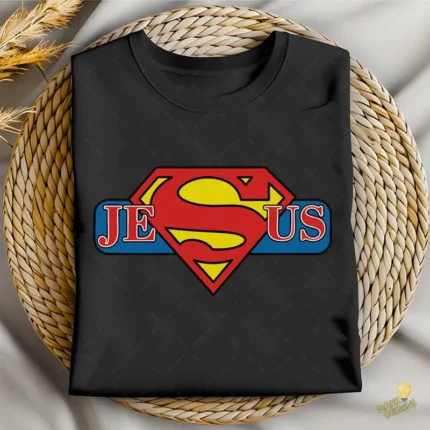 Jesús Superhéroe Estilo Superman Vector para sublimación