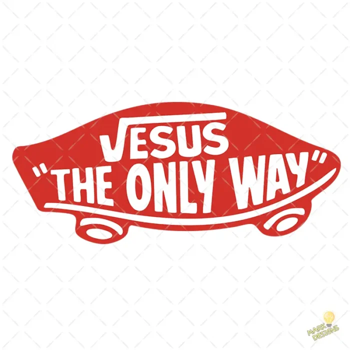 Jesús The Only Way Estilo Vans Vector cristiano para sublimación