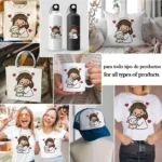 Jesús con Corona de Espinas y Oveja Vector para sublimación