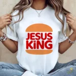 Jesús is King Estilo Burger King Vector cristiano para sublimación