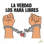 La Verdad los Hará Libres Vector Cadenas Rotas para sublimación