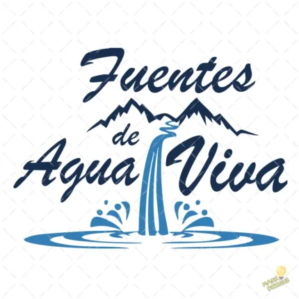 Logo Cristiano Fuentes de Agua Viva Vector para Remeras y Eventos