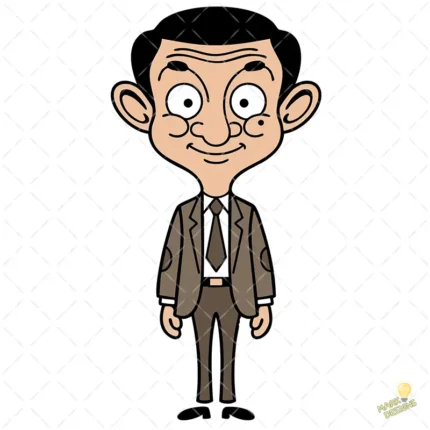 Mr. Bean Personaje Animado Vector para Sublimación Clásico