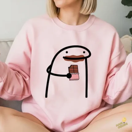 Personaje Flork con Tableta de Chocolate Diseño Vectorial