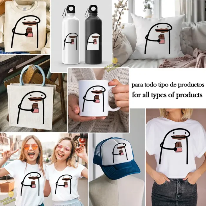 Personaje Flork con Tableta de Chocolate Diseño Vectorial