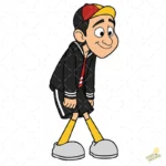 Quico Caminando El Chavo Animado Vector para Sublimación Clásico