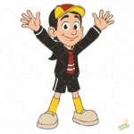 Quico El Chavo Animado Vector de Personaje Clásico para Sublimación
