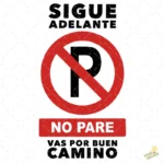 Sigue Adelante No Pare Vector Cristiano Señal para sublimación