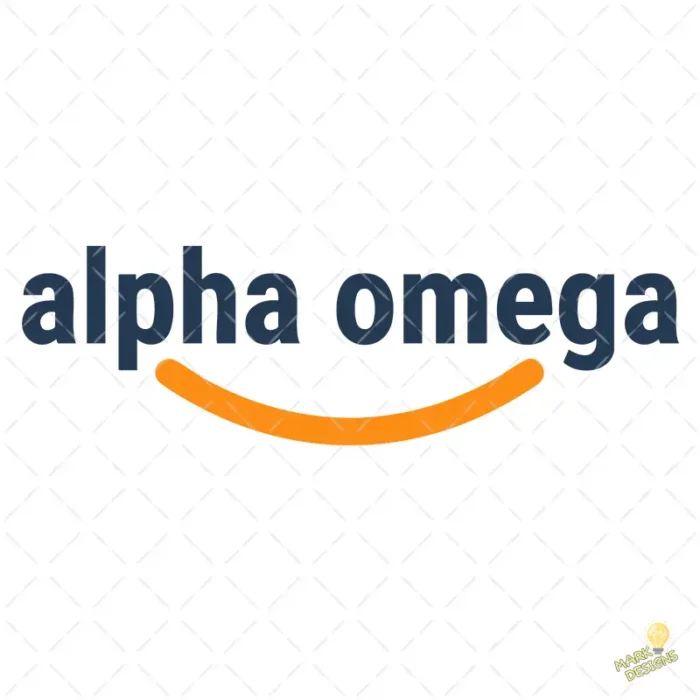 Vector Alpha Omega Estilo Parodia Amazon para Sublimación