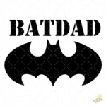 Vector Batdad Estilo Batman para Sublimación y Estampado
