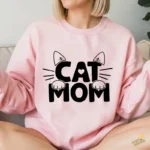 Vector Cat Mom Diseño Gatuno Minimalista para Sublimación