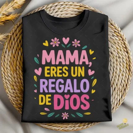 Vector Cristiano Mamá Regalo de Dios Diseño para Sublimación