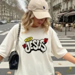 Vector Cristiano de Jesús Graffiti Street Art para Sublimación y Streetwear