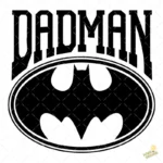 Vector Dadman Estilo Batman para Sublimación y Estampado