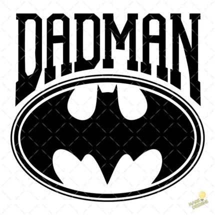 Vector Dadman Estilo Batman para Sublimación y Estampado