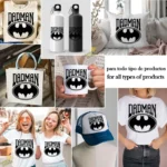 Vector Dadman Estilo Batman para Sublimación y Estampado