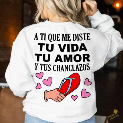 Vector Divertido Mamá Gracias por tus Chanclazos para Sublimación