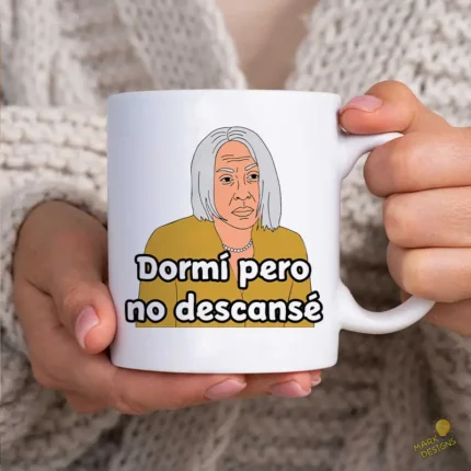 Vector Dormí Pero No Descansé Diseño para Sublimación Humor Adulto