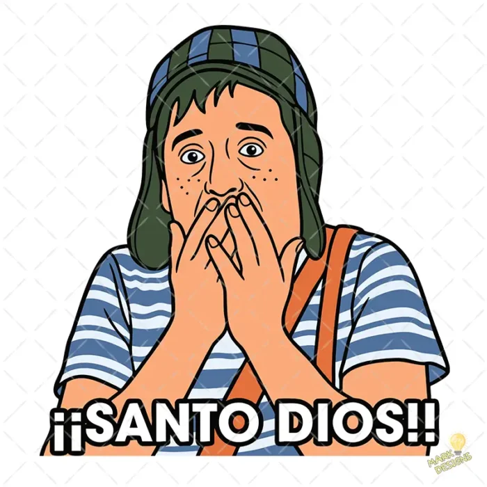 Vector El Chavo del Ocho Santo Dios Diseño para Sublimación y Tazas