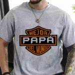 Vector El Mejor Papá del Mundo Estilo Motero para Sublimación