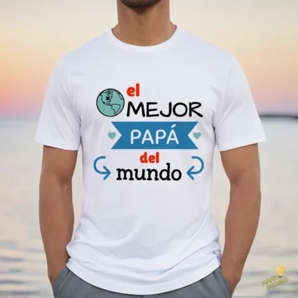 Vector El Mejor Papá del Mundo Mapamundi para Sublimación