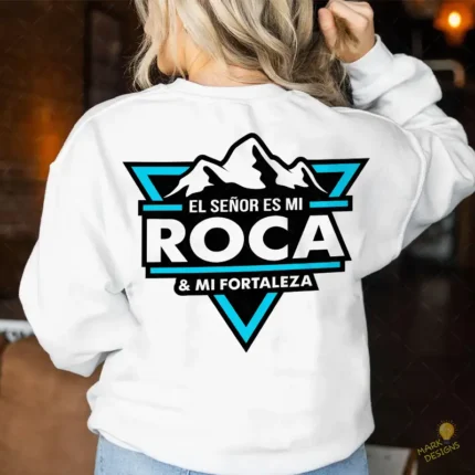 Vector El Señor es mi Roca y mi Fortaleza Montañas para Sublimación